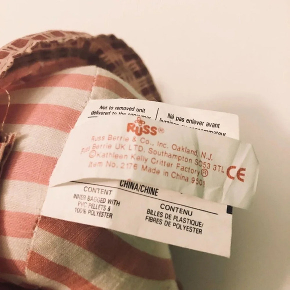 Vintage Russ Berrie Country Folks Duck Kathleen  Kelly Ceramic Bean Bag Duck - Picture 11 of 14